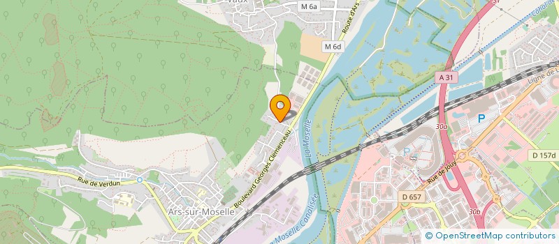 localisation de l'entreprise SCI LE RUISSEAU  JUSSY