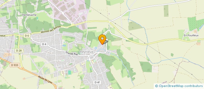 localisation de l'entreprise SCI LE RUISSEAU à REYRIEUX