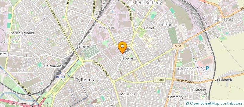 localisation de l'entreprise SCI LE RUISSEAU  REIMS