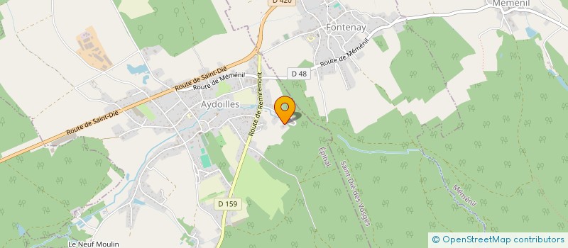 localisation de l'entreprise SCI LE RUISSEAU D ARGENT  AYDOILLES