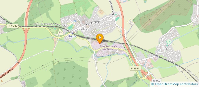 localisation de l'entreprise SCI LE RUISSEAU SAINT PIERRE  PELTRE