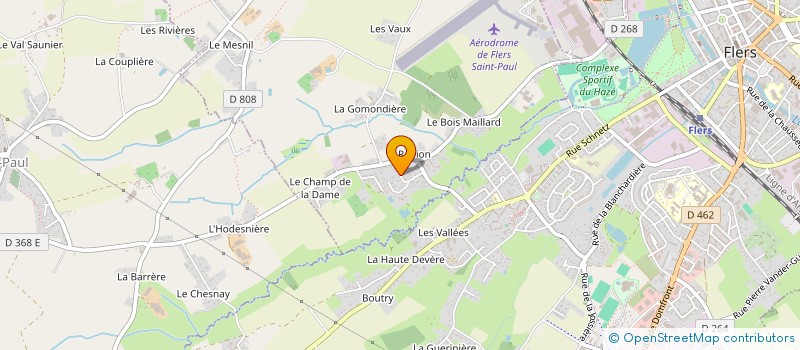 localisation de l'entreprise SCI LE RUSLET à LA LANDE-PATRY