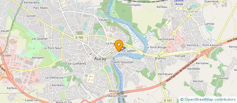 localisation de l'entreprise SCI LE SABLEN à AURAY