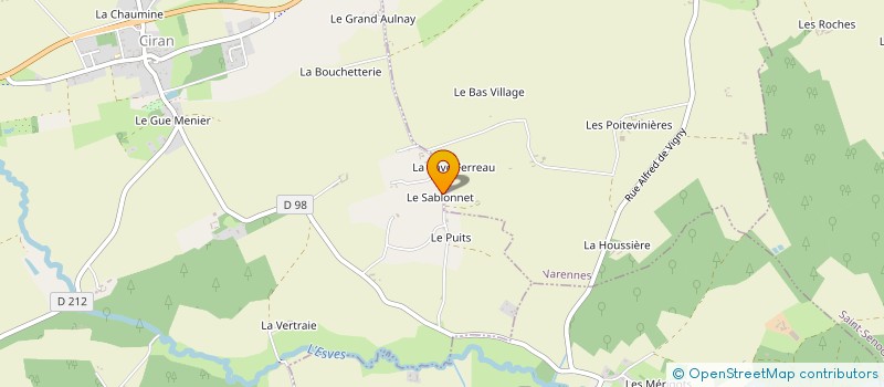 localisation de l'entreprise SCI LE SABLON  CIRAN