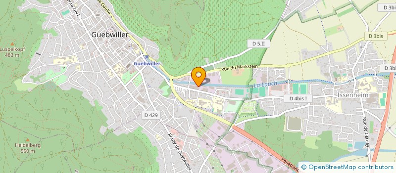 localisation de l'entreprise SCI LE SAERING  GUEBWILLER