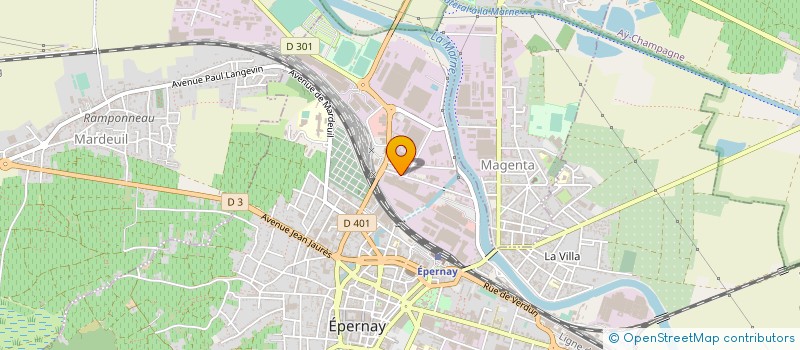 localisation de l'entreprise SCI LE SAGITTAIRE  EPERNAY