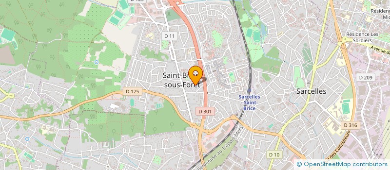 localisation de l'entreprise SCI LE SAINT BERNARD à SAINT-BRICE-SOUS-FORET