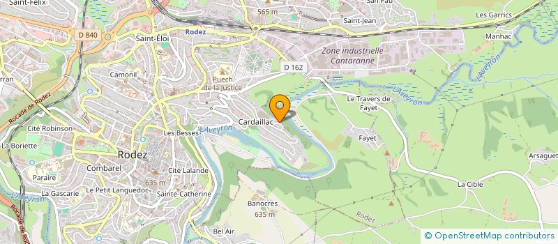 localisation de l'entreprise SCI LE SAINT CYRICE à RODEZ