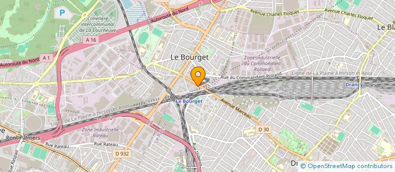 localisation de l'entreprise SCI LE SAINT-EXUPERY à LE BOURGET