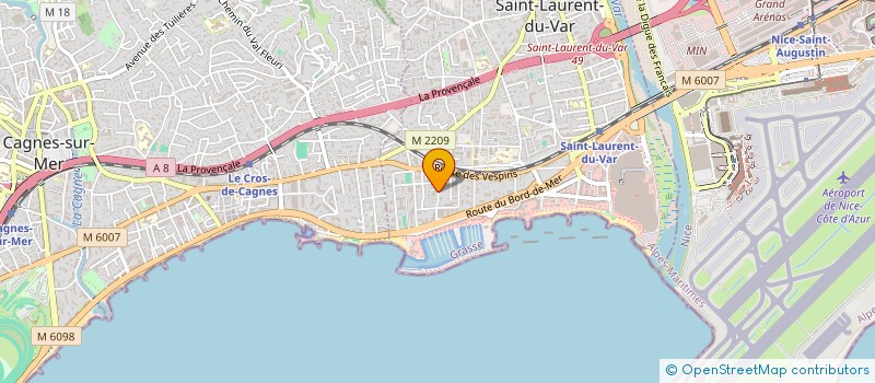 localisation de l'entreprise SCI LE SAINT FRANCOIS à SAINT-LAURENT-DU-VAR
