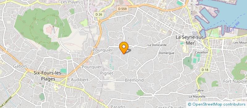 localisation de l'entreprise SCI LE SAINT HELENE à LA SEYNE SUR MER