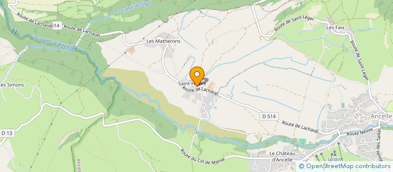 localisation de l'entreprise SCI LE SAINT HILAIRE  ANCELLE