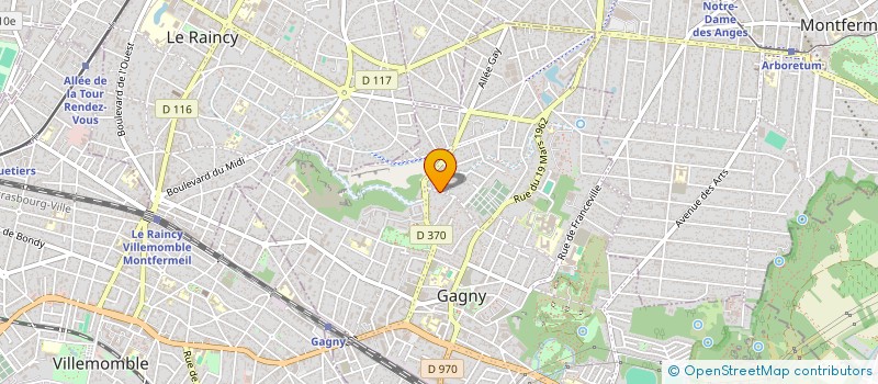 localisation de l'entreprise SCI LE SAINT JEAN  GAGNY