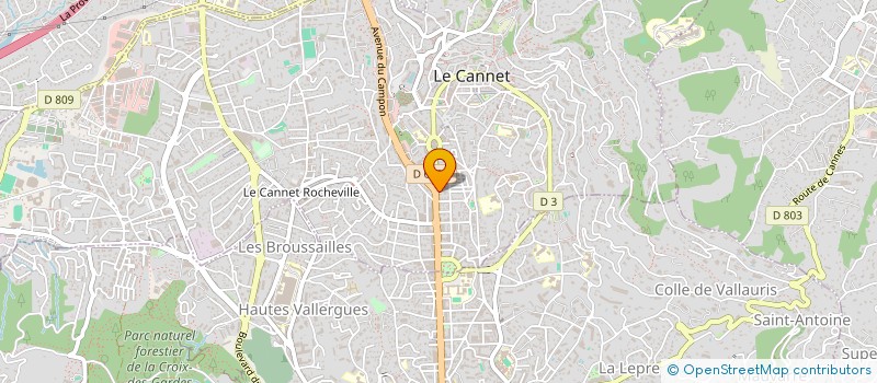 localisation de l'entreprise SCI LE SAINT LOUIS à LE CANNET