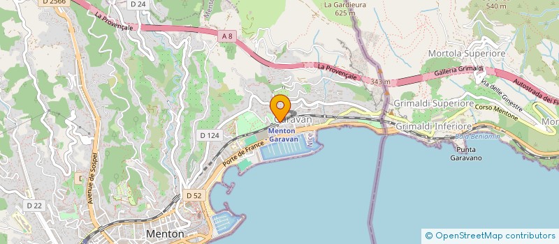 localisation de l'entreprise SCI LE SAINT PAUL à MENTON