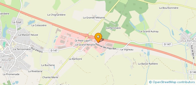 localisation de l'entreprise SCI LE SALOON à SEVREMOINE