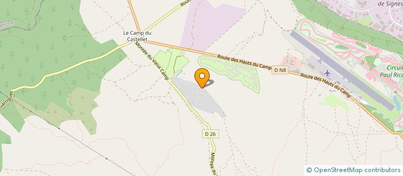 localisation de l'entreprise SCI LE SALOON  LE CASTELLET