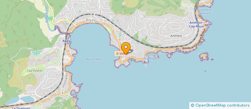 localisation de l'entreprise SCI LE SALUS à SAINT-RAPHAEL
