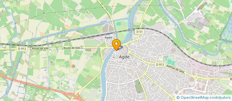 localisation de l'entreprise SCI LE SALVAN ANGLES  AGDE