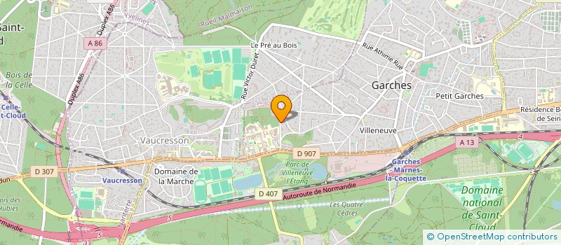 localisation de l'entreprise SCI LE SALVANET à GARCHES