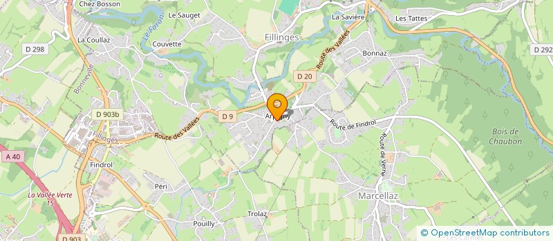 localisation de l'entreprise SCI LE SAMSON  FILLINGES