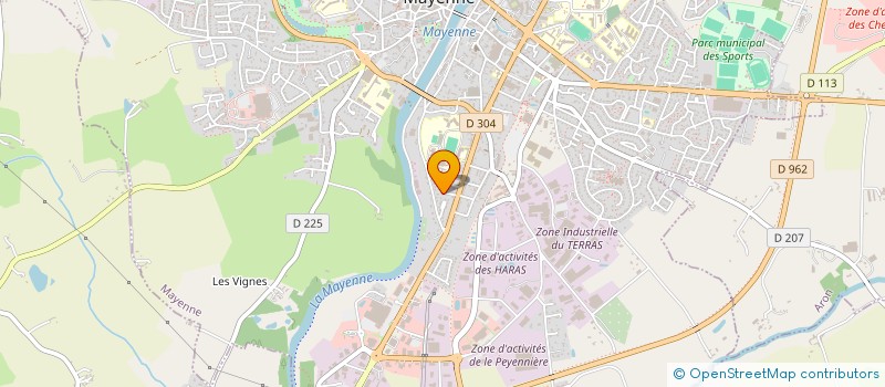 localisation de l'entreprise SCI LE SANCY  MAYENNE