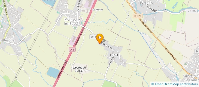 localisation de l'entreprise SCI LE SANS SOUCI à BEAUNE