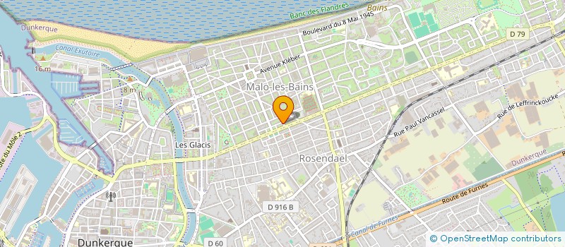 localisation de l'entreprise SCI LE SANSONNET à DUNKERQUE