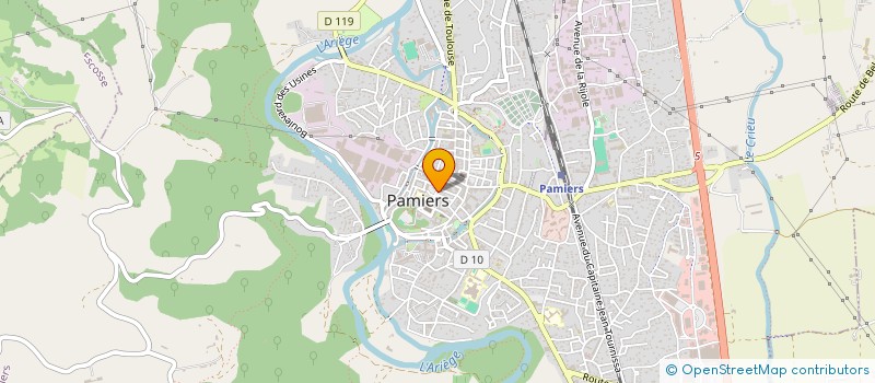 localisation de l'entreprise SCI LE SANTA à PAMIERS