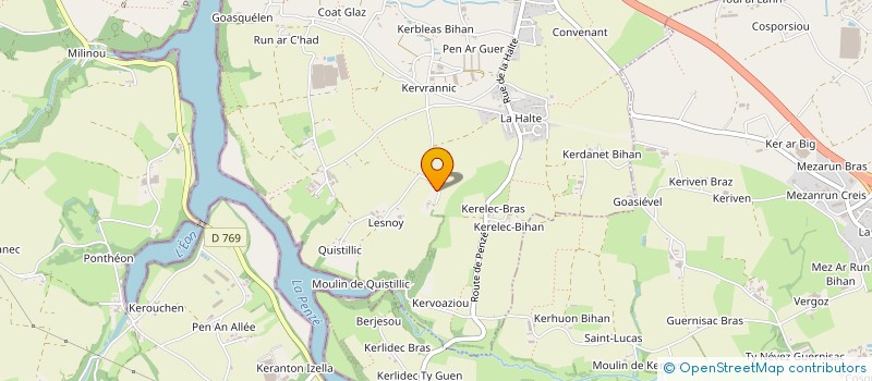 localisation de l'entreprise SCI LE SAOUT  HENVIC