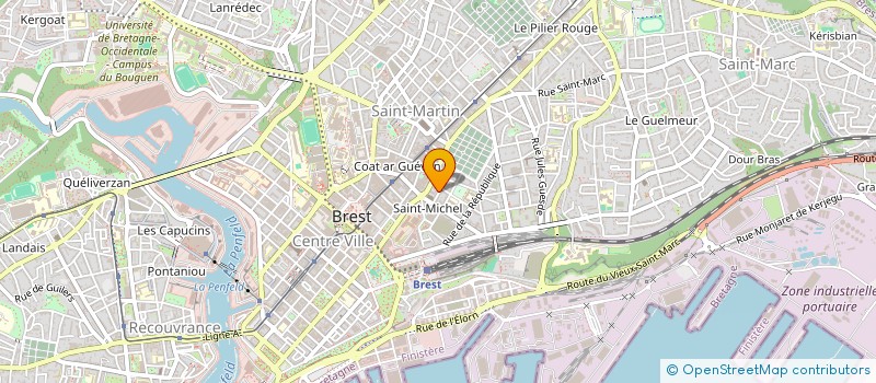 localisation de l'entreprise SCI LE SAOUT G. GUILLOU C.  BREST