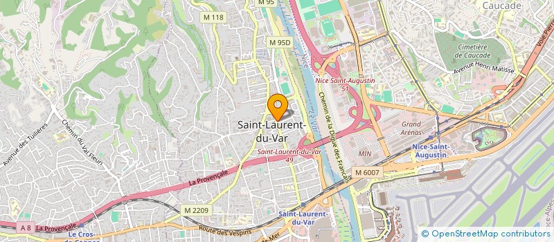 localisation de l'entreprise SCI LE SAPHIR à SAINT-LAURENT-DU-VAR