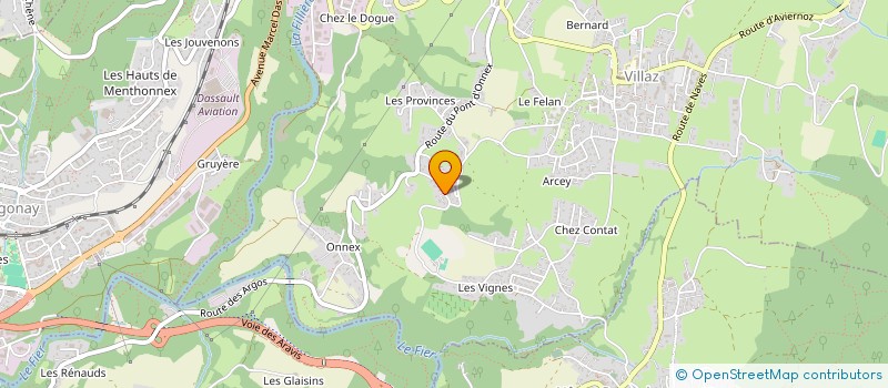 localisation de l'entreprise SCI LE SAPIN BLEU  VILLAZ