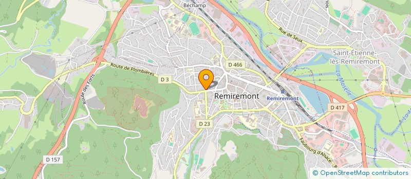 localisation de l'entreprise SCI LE SAPIN ROUGE  REMIREMONT