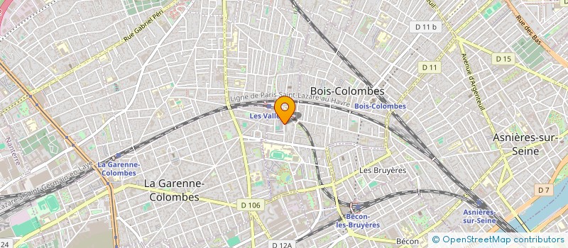 localisation de l'entreprise SCI LE SARDINON à BOIS-COLOMBES