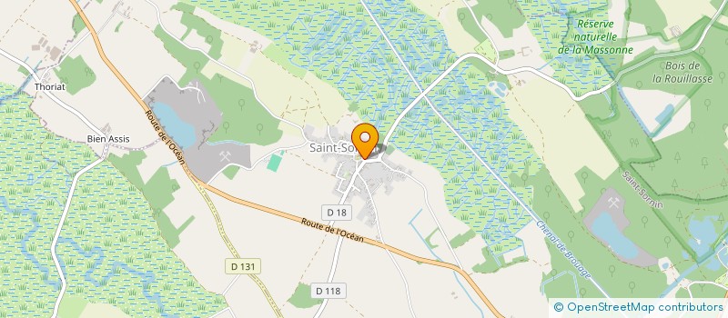 localisation de l'entreprise SCI LE SATURNIN à SAINT-SORNIN