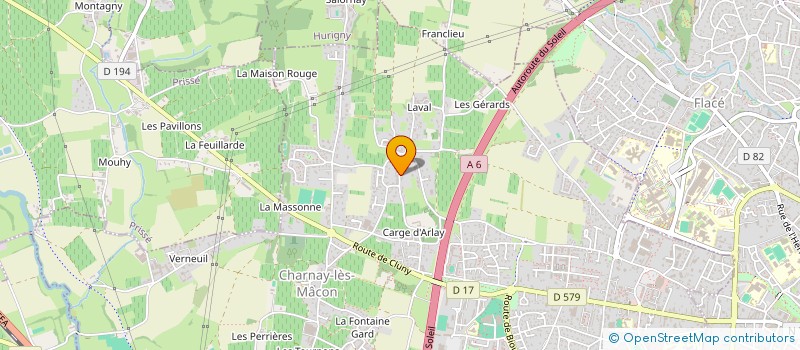 localisation de l'entreprise SCI LE SAUGEAIS à CHARNAY-LES-MACON