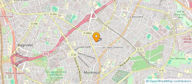 localisation de l'entreprise SCI LE SAULE à MONTREUIL