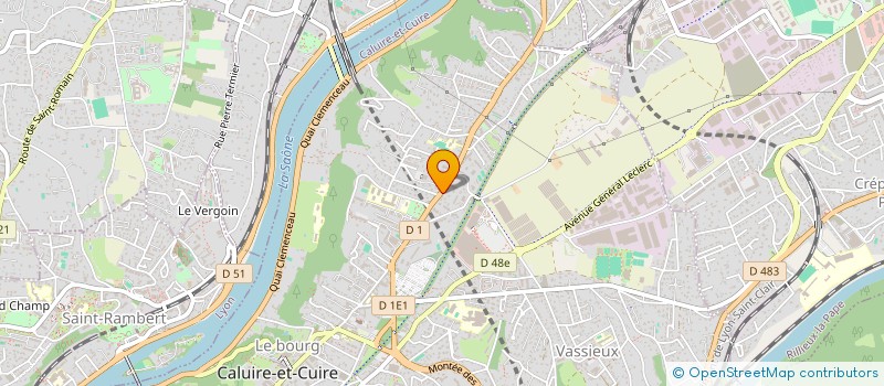 localisation de l'entreprise SCI LE SAULE  CALUIRE-ET-CUIRE