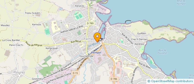 localisation de l'entreprise SCI LE SAULNIER  PAIMPOL