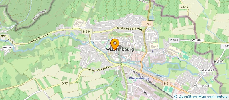 localisation de l'entreprise SCI LE SAUMON  WISSEMBOURG