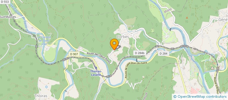 localisation de l'entreprise SCI LE SAUT DU LOUP  CORBES