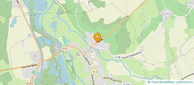 localisation de l'entreprise SCI LE SAUVIEUX  BAYON