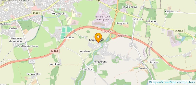localisation de l'entreprise SCI LE SAUX LE BORGNE à CARHAIX-PLOUGUER