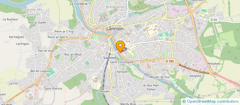 localisation de l'entreprise SCI LE SAUX QUEMERE  LANNION