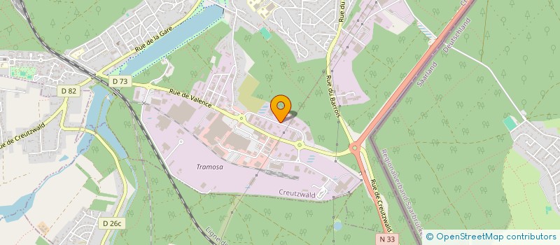 localisation de l'entreprise SCI LE SCAN  CREUTZWALD