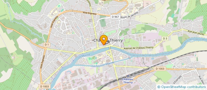 localisation de l'entreprise SCI LE SCEAU ET LA PLUME  CHATEAU-THIERRY