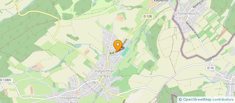 localisation de l'entreprise SCI LE SCHLOSSHOF  HESINGUE