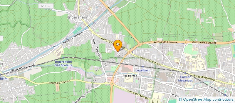 localisation de l'entreprise SCI LE SCHLUMBERGER  MULHOUSE