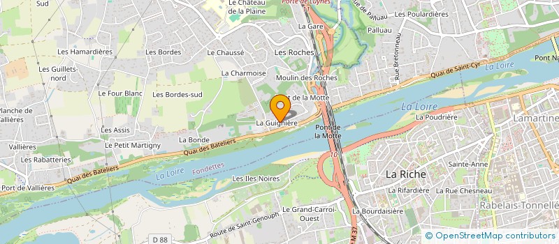 localisation de l'entreprise SCI LE SCRIBE III à FONDETTES